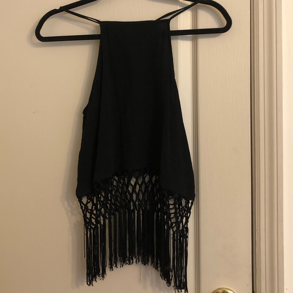 ‼️DONATING IN 24H‼️ TOPSHOP Fringe Tank